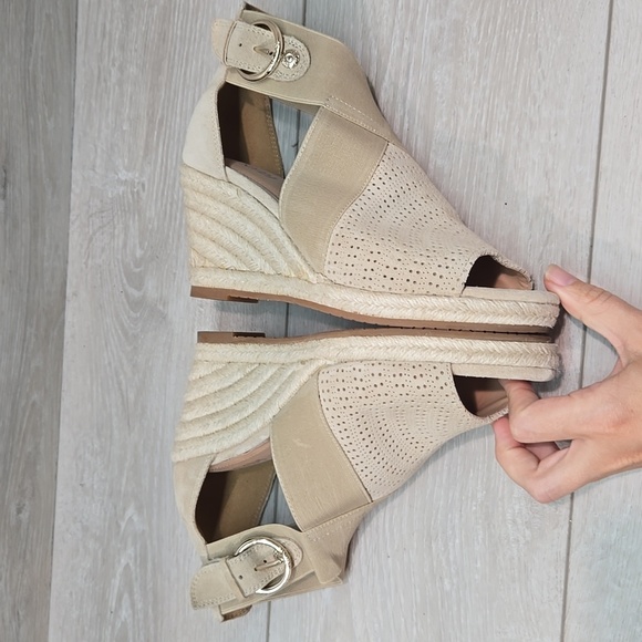 NYDJ Women's Charismasa Tan Wedge Sandals Espadrille Shoes Sz 7M - Picture 11 of 13